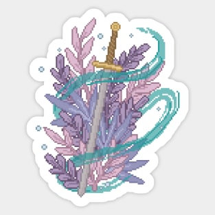 Pixel Magic Sword Sticker